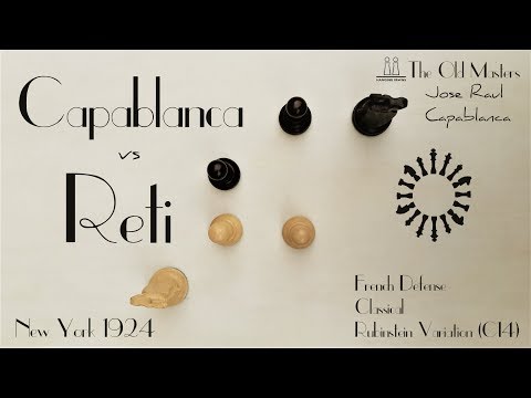 An instructive Rubinstein French by Capablanca and Réti ⎸New York 1924