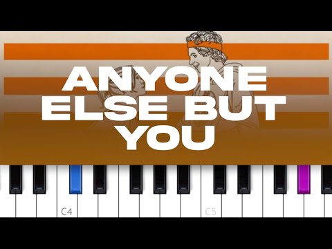 The Moldy Peaches - Anyone Else But You (piano tutorial)