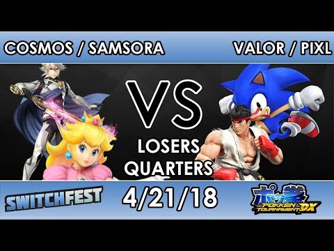Switchfest  - Cosmos / Samsora (Red) VS VaLoR / PiXL (Blue) - Smash 4 - Losers Quarters