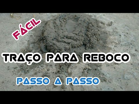 Como Fazer MASSA para REBOCO de Parede - SEM BETONEIRA