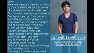 Glee - Let Me Love You (Lyrics)