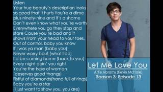 Glee - Let Me Love You (Lyrics)