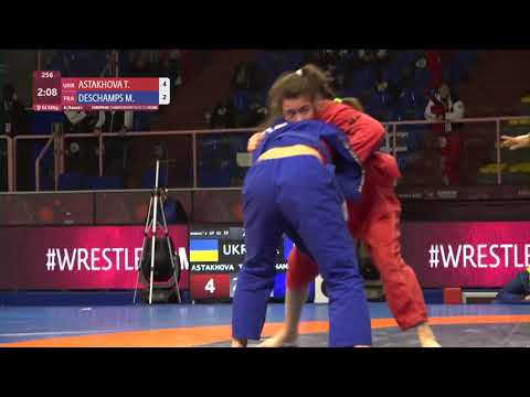 Round 1 Women's GP GI - 58 kg: T. ASTAKHOVA (UKR) v. M. DESCHAMPS (FRA)