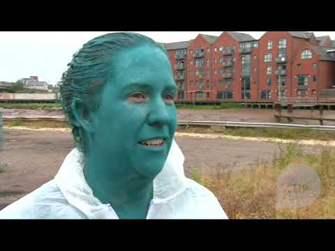 Thousands strip off and get painted blue for Spencer Tunick artwork