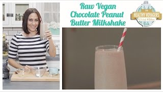 Raw Vegan Chocolate Peanut Butter Milkshake 