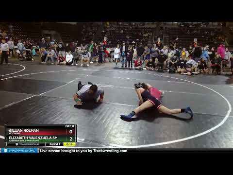 101 Lbs Quarterfinal - Gillian Holman, Wyoming Vs Elizabeth Valenzuela Smith, Arizona Girls Wrestl