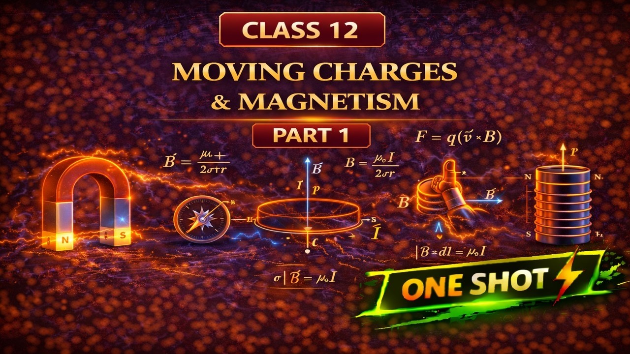 CBSE Class12 || Physics || Moving Charges & Magnetism || Part-I || Animation || in English