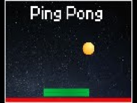 Scratch Ping Pong Spiel für anfänger