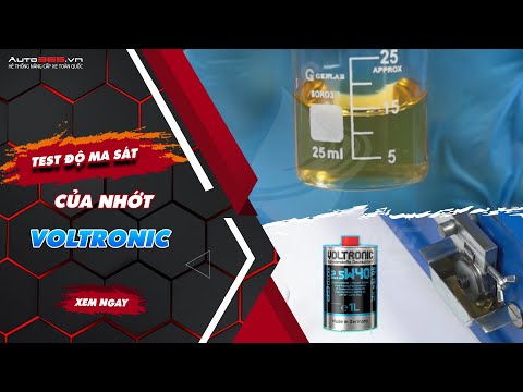 Test độ ma sát của nhớt Voltronic 2.5W40