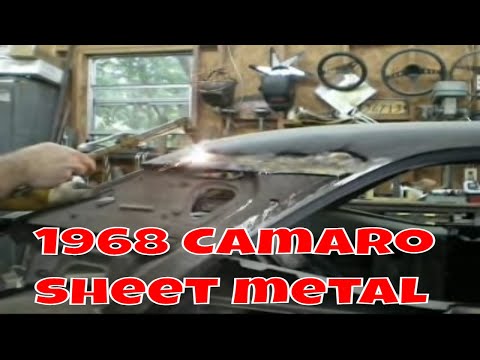 Quarter panel install on a 1968 Camaro