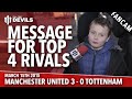 Message For Top Four Rivals | Manchester United 3 ...