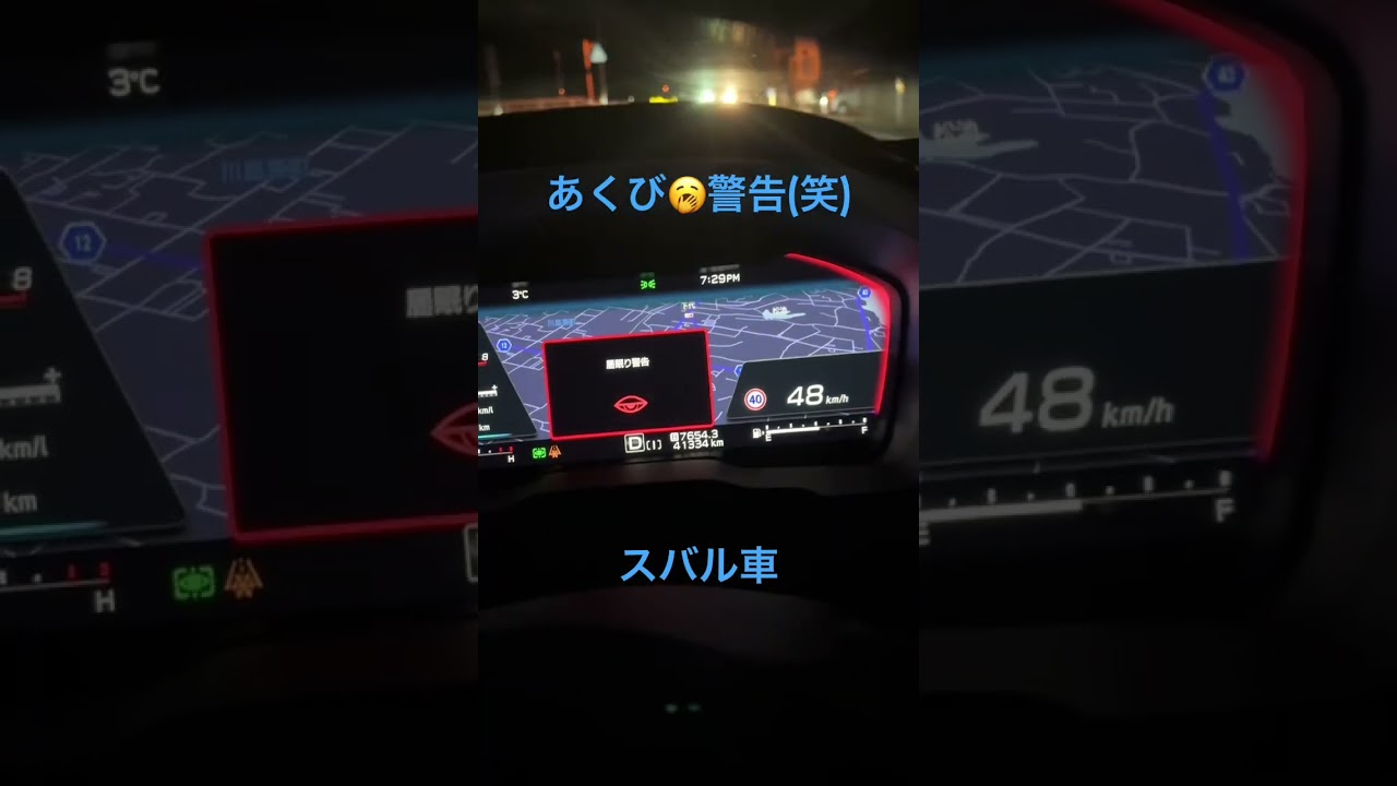 あくびで警告⚠️スバル