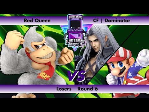 Flynn's Arcade 073 Losers Round 6 - Red Queen (Donkey Kong) vs CF | Dominator (Sephiroth Mario) SSBU