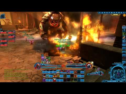[SWTOR][The Dark Vengeance] Dread Fortress HM Nefra 6-man Kill (Tank POV)