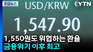 1,550원도 위협하는 환율...금융위기 이후 최고 / YTN