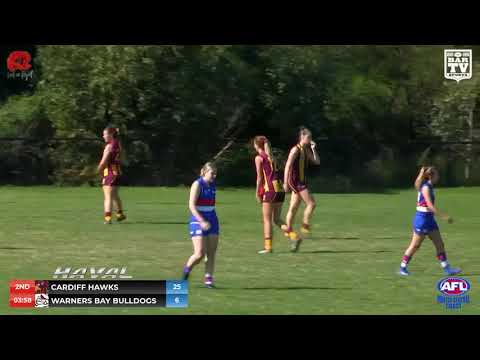 2019 AFLHCC Women's Round 4 Highlights - Cardiff Hawks v Warner's Bay Bulldogs