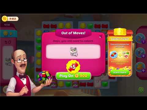 Homescapes🏠: Beat Level 4116-4117 - Gameplay (Android | iOS)