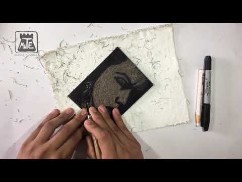 GRABADO  en LINÓLEO/Linocut 😮#1PROCESO  CREATIVO/MA.TE  TALLER  DE GRÁFICA