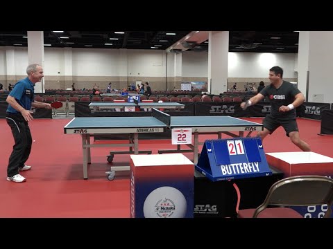 Table tennis legend Dan Seemiller takes on CBS News' Omar Villafranca