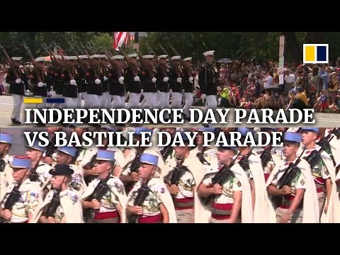 Independence Day parade vs Bastille Day parade