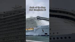 Windy Day for Oasis of the Seas Port Everglades Sail Away!