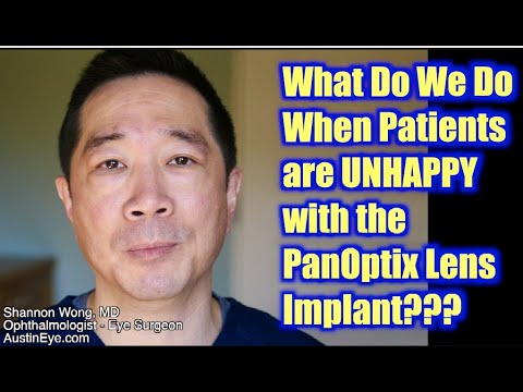 The PanOptix Lens.  What do we do when patients don't like it?  Replacing a PanOptix with a Symfony.
