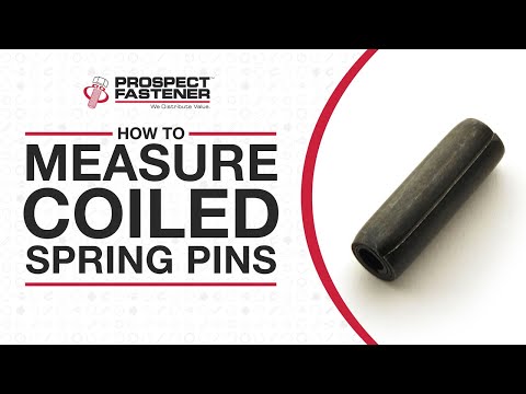 Part of a video titled How to Measure Coiled Spring Pins - YouTube