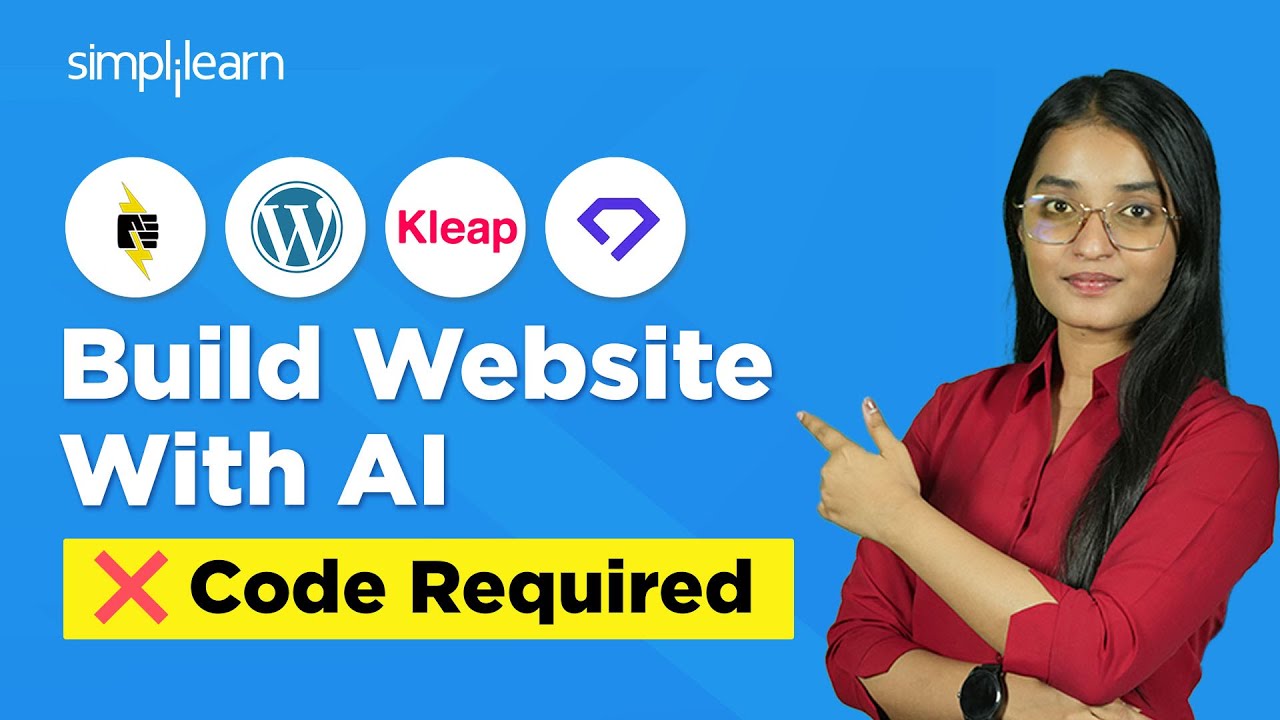 How To Create A Website With AI | How To Create Website Without Code? | Simplilearn