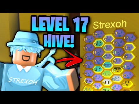 Getting Full Level 17 Hive! Spent Massive Honey! - Roblox Bee Swarm Simulator