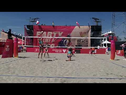 Talita e Rebecca últimos pontos x Claes Flint (USA)