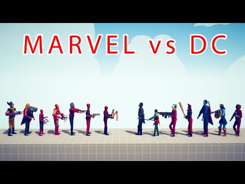 MARVEL Team vs DC Team - Totally Accurate Battle Simulator TABS