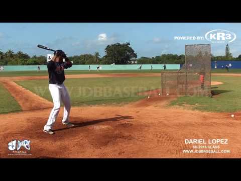 Dariel Lopez  SS 2018 Class JDB Baseball RD Date Video: 10.08.2017