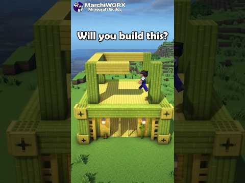 MarchiWORX Minecraft - Minecraft Easy Bamboo House 🏡 #minecraft #shorts