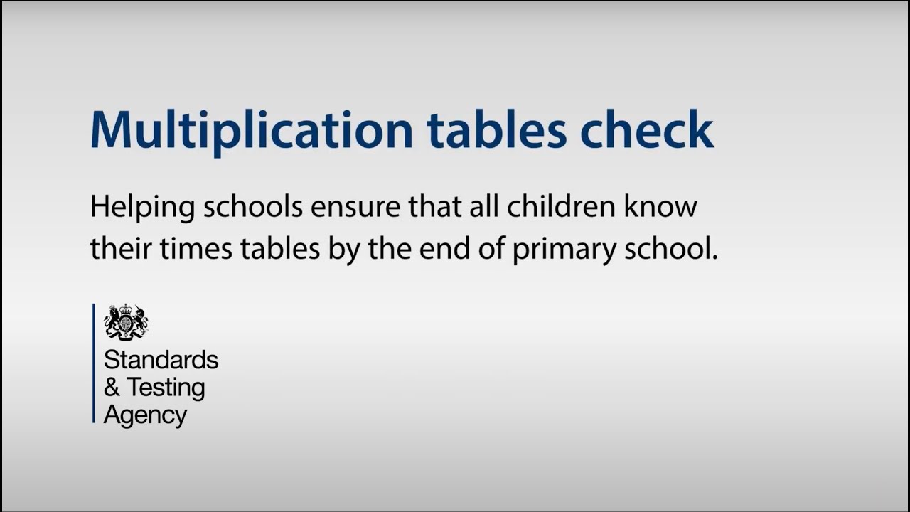 Multiplication tables check: information video