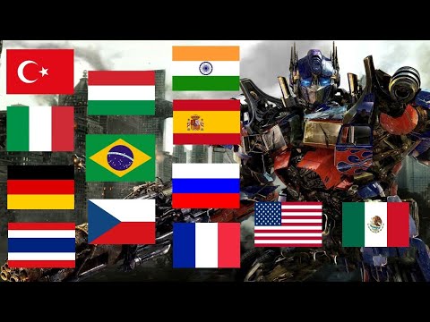 "I AM OPTIMUS PRIME" in different languages