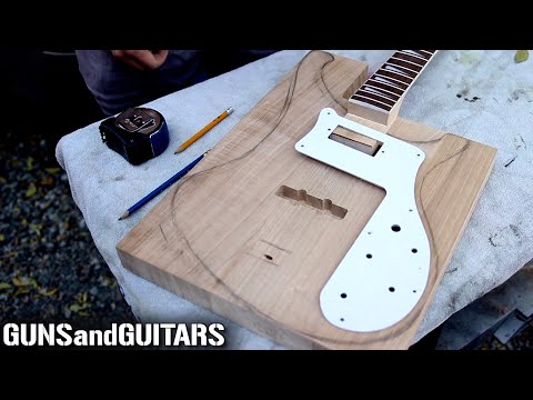 How to build a Rickenbacker style BASS from a kit! (The Fret Wire Utah Slab DIY bass kit)