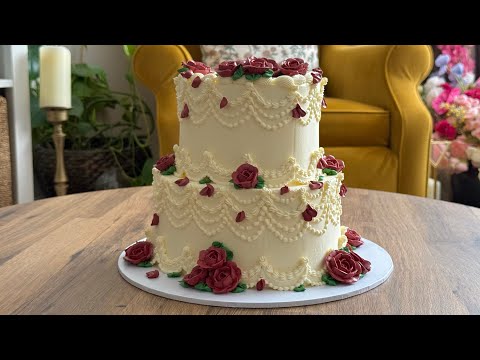 Decorate a 30th birthday cake with me🎂🍰🤍🥀✨