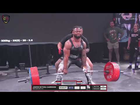 Jawon Garrison • 1st place 915.5kg Total (Raw) • 82.5kg Class • The American Pro 2023