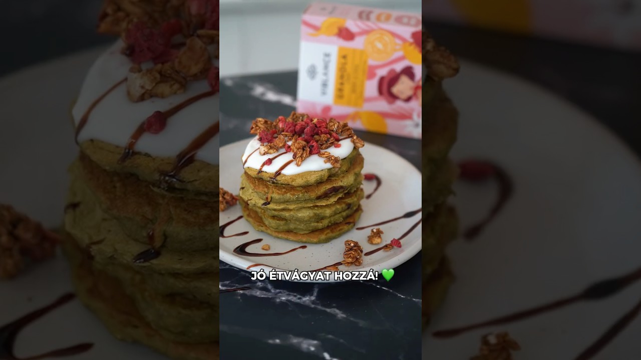 Matcha banánpalacsinta  #veganrecipes