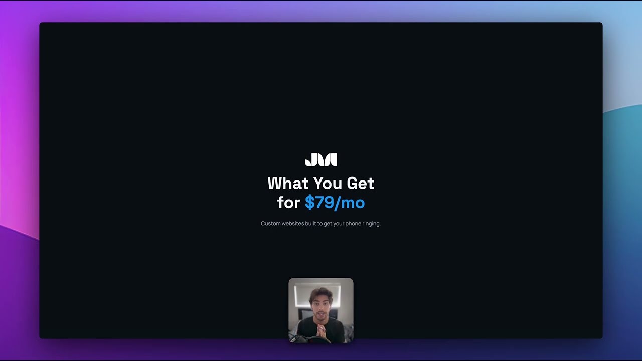 $79/mo Web Design Plan Walkthrough