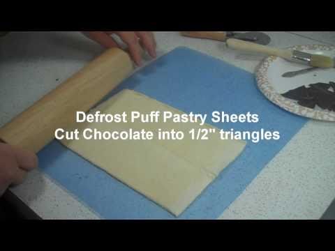 Mini Raspberry-Chocolate Turnovers