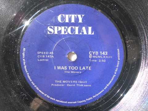 The Movers - I Was Too Late (Soul) (City Special 143)