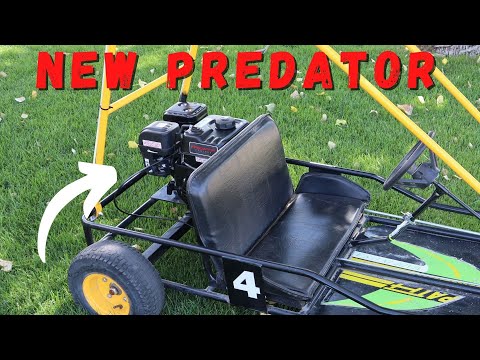 New Predator 212 Go Kart Engine Swap  *Throttle cable install hookup*