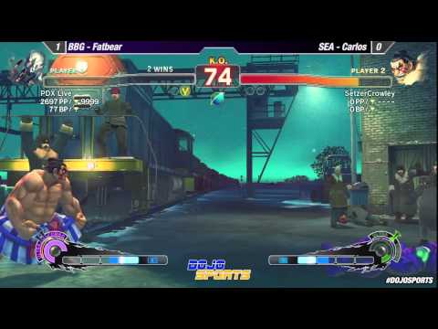 DojosporstW3 AE2012 - SEA vs BBG - 02 - Carlos vs Fatbear