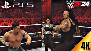 WWE 2K24- The Undertaker vs John Cena | PS5 [4K60]