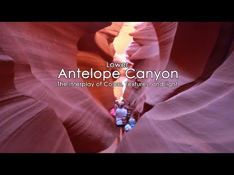 Lower Antelope Canyon :The interplay of Colors, textures,and light