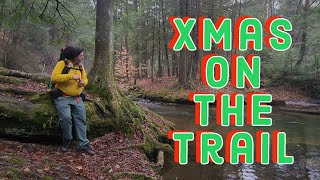 solo backpacking during Christmas at Minister Creek in the Allegheny National Forest