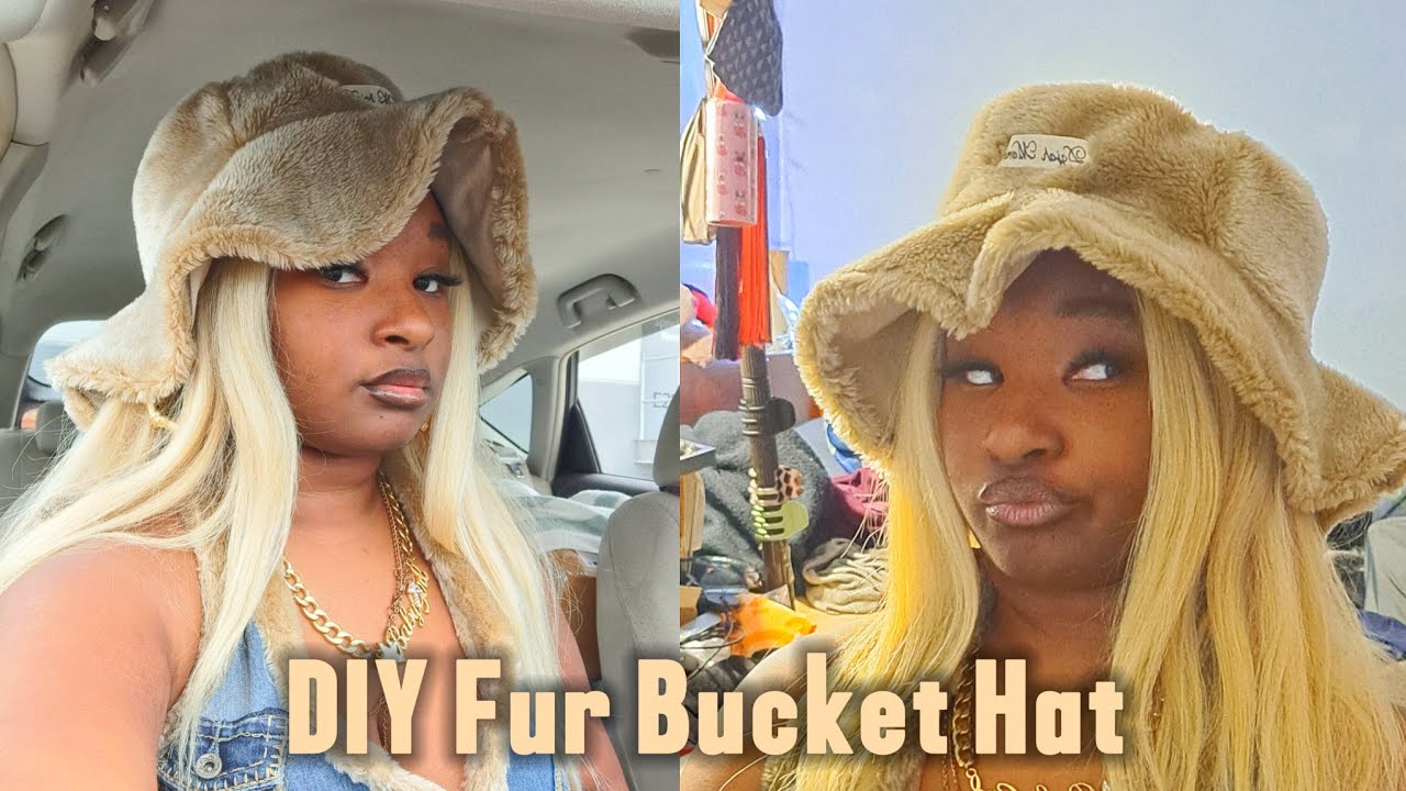 DIY Fur Bucket Hat| Floppy Bucket Hat
