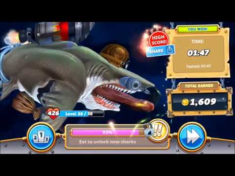 Destroy 15 Submarines Using Aviator Helmet (NEW Contest) - Hungry Shark World
