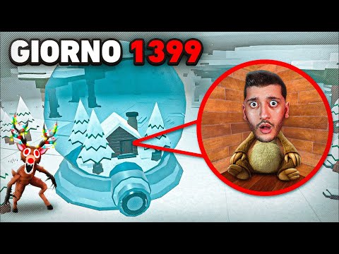 SONO SOPRAVVISSUTO 99 NOTTI nella PALLA di NEVE!! ROBLOX ITA
